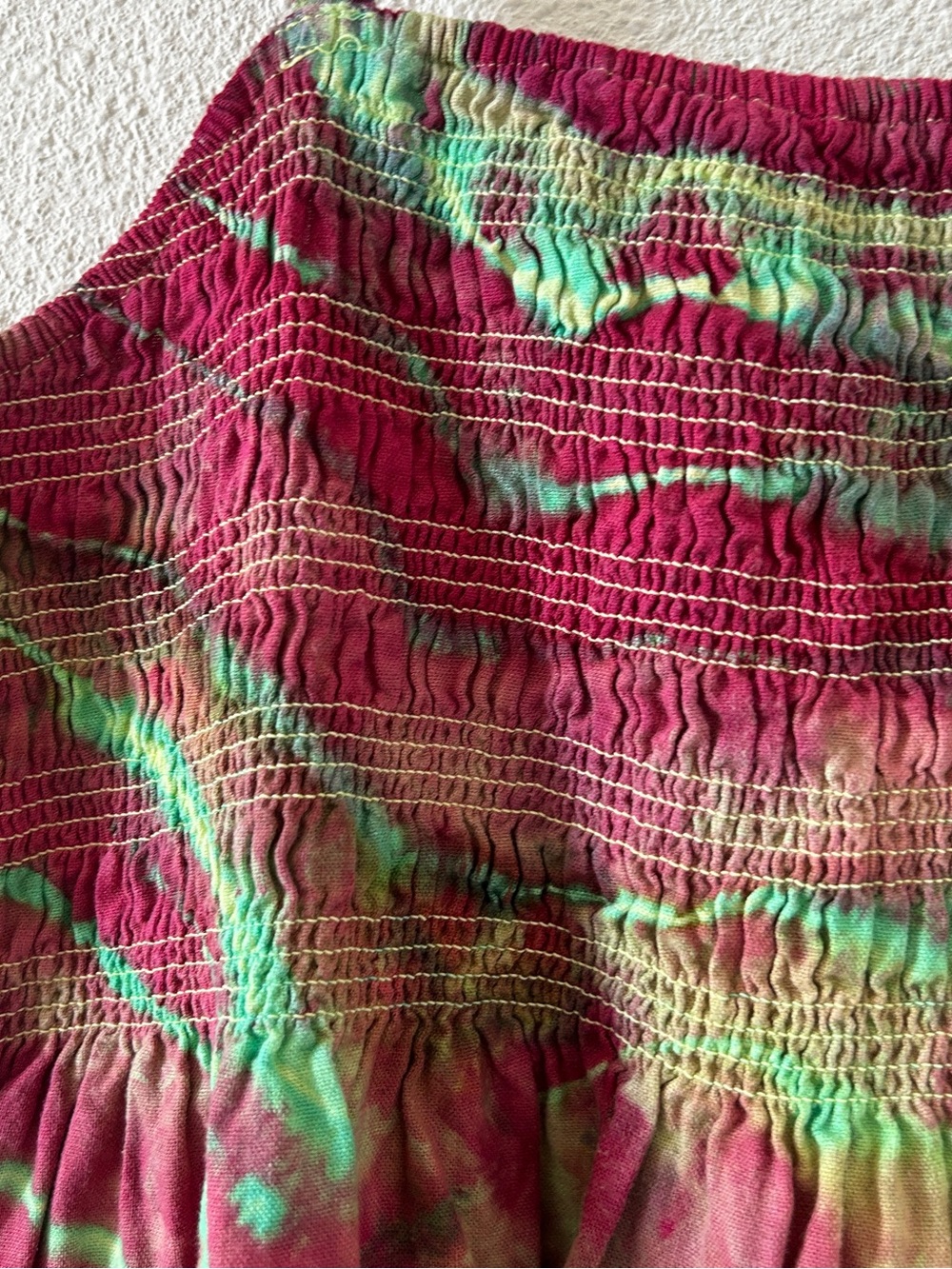 Universal Thread Linen Blend Tie Dye Boho Hippie smocked sundress Women’s Medium - Picture 4 of 10